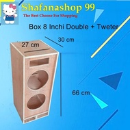 Box Speaker 8 Inchi Double, Box Speaker 8 Inchi Dobel Tri Way, Box berkualitas