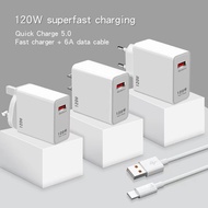 120W Super Flash Charge Supports Fast Charger QC5.0 Mobile Phone Charger