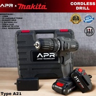 Terlaris Bor Cordless Makita Type A 21V Mesin Bor Baterai Multifungsi