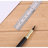 1pc 50/60cm Stainless Steel Metal Long Straight Ruler Double Sided Metric and English Unit Flexible