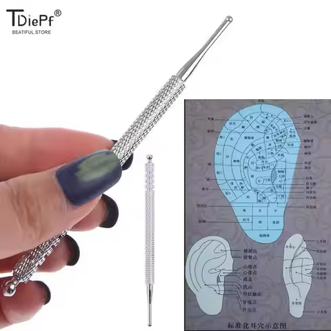 1Pcs Ear Acupuncture Probe Point Probe Auricular Pen Ear Relief Massage Needle Detection With Point 