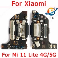 Original Charging Port For Xiaomi Mi 11 Lite 4G 5G Charge Board USB PCB Dock Connector Flex Plate Re