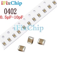 100pcs 0402 0.5pF-10pF 6PF 3PF 2pf 4.7pF 50V SMD Thick Film Chip Multilayer Ceramic Capacitor