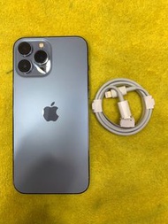 99%New iPhone 13 Pro Max 128GB 藍色 香港行貨  Apple Care+ 2023年11月15號到跟配件 自用首選超值