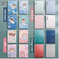 (Odette) Notebook A5/B5 1Pcs Muji Ring Cartoon Notepads Binder Coil Book Notebook 60Sheets