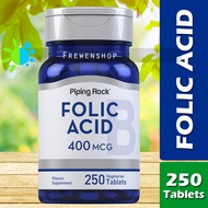 FOLIC ACID - Folate 400mcg - 250 Tablets Vegetarian Supplement
