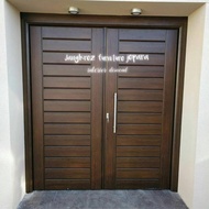 pintu jati pintu kupu tarung minimalis jati tpk