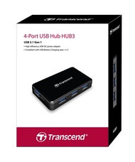 Transcend 創見 極速USB 3.1 HUB多功能4埠集線器(含1埠支援快速充電-TS-HUB3K)