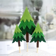 Decorative accessories Set of 3 foam pine trees