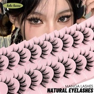 Kekeke 5/10 Pair Ladies 3D Roll False Eyelashes/Girl Handmade Fluffy Long Eyelashes/Beauty Eyelashes