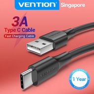 Vention USB Type C Cable 3A Fast Charging Cable Compatible With Xiaomi 100W Cable 60W Cable Compatib