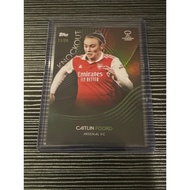 UWCL TOPPS KNOCKOUT 2023 - Caitlin Foord Green Foil Card 13/99 Arsenal FC