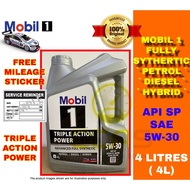 (ALL NEW) Mobil 1 Advance Triple Action Power 5W30 SP C2 A5B5 Fully Synthetic (4L) Engine Oil 5W-30 