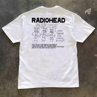 West Coast Boardwalk Short Sleeve T-Shirt Pure milk fiber Non-See-Through Round Neck Loose Radiohead