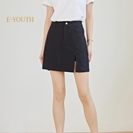 Eyouth 20147 Women Minimalist Slit - line Skirt