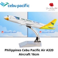 Philippines Cebu Pacific Air A320 Aircraft 16cm Die-cast Metal Airplane