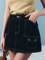 (พร้อมส่ง) POTTER JEAN SKORT (ดูสะโพกเป็นหลัก)