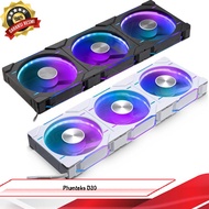 Phanteks D30-120 DRGB PWM FAN 3Pack, Premium D-RGB Performance Fans, ARGB Daisy-chain Fan Linking sy
