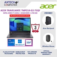 Acer TravelMate TMP214-55-G2-75QY 14' WUXGA IPS Steel Gray ( i7-1355U, 32GB, 1TB SSD, Intel, W11P )
