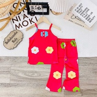 (BELLA HAZAHA) [2] SET SINGLET BOOTCUT (SMALL CUTTING), SESUAI UNTUK BERJALAN, BAJU TIDUR MURAH, BAJ