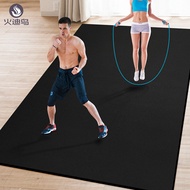 Yoga mat non-slip black mat soundproof shock-absorbing jump rope jump mat home treadmill mat gym aer