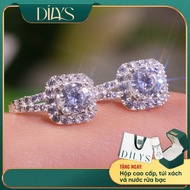 1-Piece Square Earrings for Women | Sparkling 5LI5 Artificial Diamond | Forever | KT2689 DILYS