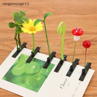 [LS] 5Pcs Cute Grass Hair Clip Funny Bean Sprout Spring Clip Cute Cherry Head Mushroom Hair Accessor