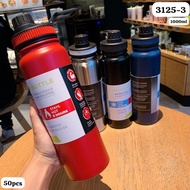 Tumbler Sport 317 STAINLESS STEEL Drinking 1 Liter Aesthetic Drinking Bottle Heat Resistant Drinking