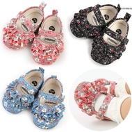 Spring Autumn Baby Princess Shoes 0-1 Years Old 3-6-7 Eight 12 Months Soft Sole Baby Girl Toddler Sm