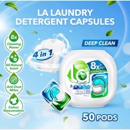 LA Nature 4-in-1 Laundry Detergent Capsules (50Pcs) / La 4in1 Laundry Pods