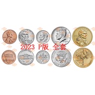 American Coin Commemorative Coin 2023 2022 2021 1.5.10.25.50 cents 1 Yuan Set Coin Semi-Dollar 1.17 