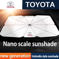 TOYOTA Car sunshade umbrella sun visor Car Front Window Sunshade Cover Sunshade Curtain UV protectio