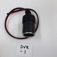 (1pcs DVR-1) 12V 24V Car Auto Lighter Female Cigarette Lighter DVR Socket Adapter Port Plug & Play C