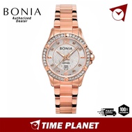 [Official Warranty] Bn Elegance Rose Gold Stainless Steel Strap Women Watch BNB10789-2515S
