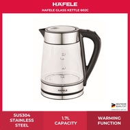 Hafele Electric Glass Water Kettle | 1.7 Litre | Adjustable Temperature | Keep Warm | Strix Controll