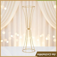 [Toolroom] Trumpet Flower Stand Open-Frame Geometric Flower Stand Freestanding Floral Riser for Wedd