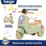 Beige baby balance bike  1-6 year old baby scooter baby walker  Tricycle Kids  Motorcycle