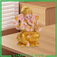 [Simple] Resin Elephant Buddha Statue Elephant God Statue Handmade Craft Collection