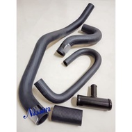 Water Pump Pipe Alza (3way)(iron) & Rubber Hose Set 4pc