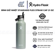 Hydro Flask 21 OZ Standard Flex Straw Cap Thermos Flask, With Swivel Cap - Genuine Product (Season 2