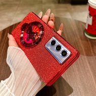 Suitable for Honor Magic Vs2 V2 New Year Red Foldable Phone Case with Carousel Stand