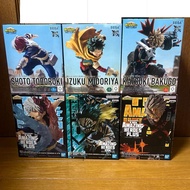 Izuku Midoriya, Katsuki Bakugo, Shoto Todoroki Figure 6-Piece Set