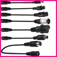 Aur Travel Friendly DC5521 Female to DC8016 DC5525 Male Adapter Cable Cord Black