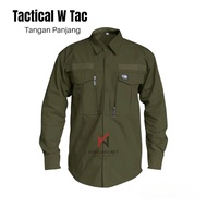 kemeja tactical w tac / kemeja w tac / kemeja w tac lengan panjang / kemeja tactical w tac / kemeja
