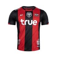 Bangkok United 2020 season home player version jersey, red and black color scheme