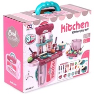 kitchen koper set - mainan masak masakan anak mainan koper alat dapur