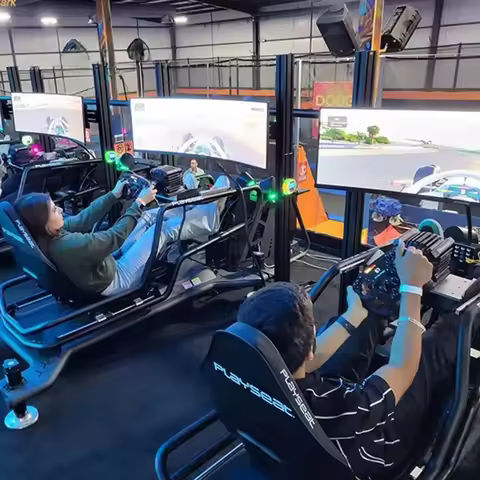 Renixsim F1 Racing Car Arcade Cockpit Motion SimRacing Kit Amusement Park Driving Game Simulator