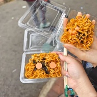 OPS H3【100PCS】OPS H3 Ops Clear Tray Bekas Kuih Bakery Plastic Tray Small Food Tray Mee samyang tray 