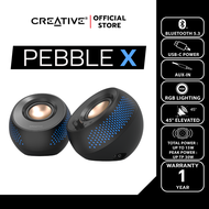 CREATIVE SPEAKER Pebble X  ลำโพง 2.0 USB-C พร้อม RGB สไตล์มินิมอล