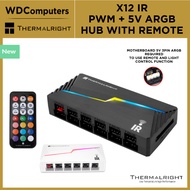 Thermalright ARGB and Fan HUB X12 IR Hub w/ Remote PWM + 5v 3Pin ARGB fan supported